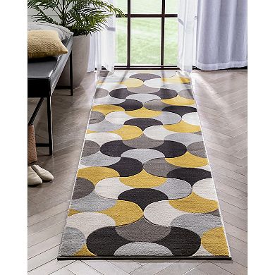 Well Woven Good Vibes Helena Blush Pink Modern Abstract Geometric Area Rug