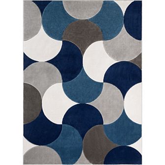 Well Woven Good Vibes Helena Blush Pink Modern Abstract Geometric Area Rug