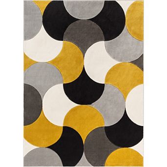 Well Woven Good Vibes Helena Blush Pink Modern Abstract Geometric Area Rug