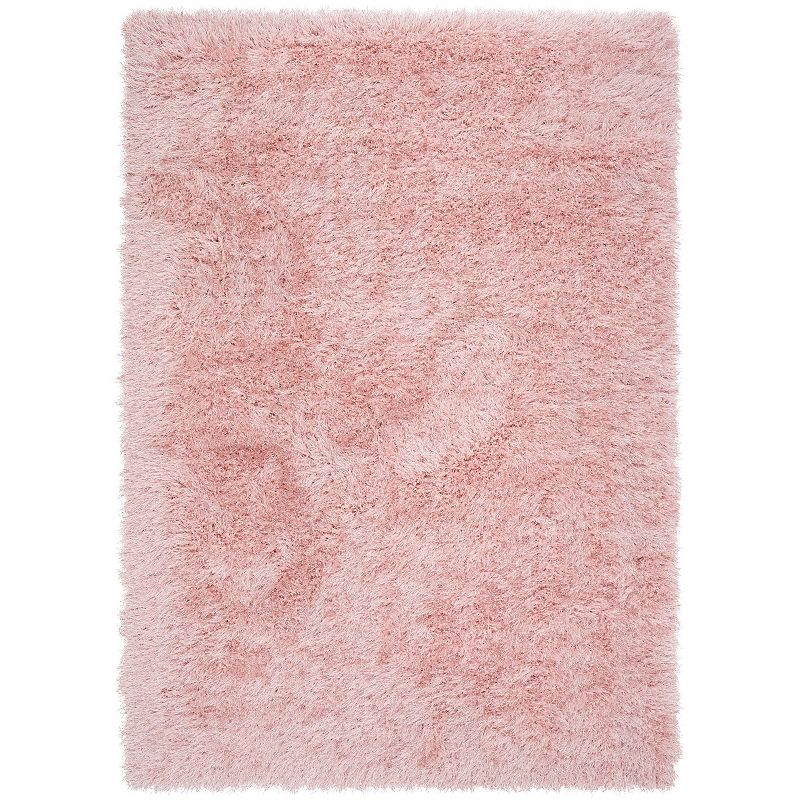 Well Woven Glam Solid Area Rug, Pink, 8X10 Ft