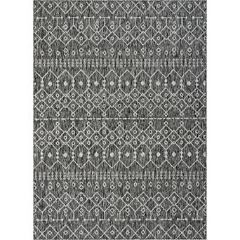 Well Woven Medusa Nord Brown Moroccan Tribal Indoor Outdoor Area Rug