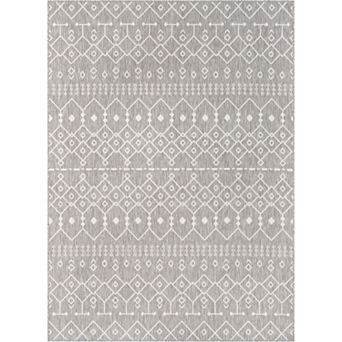 Well Woven Medusa Nord Brown Moroccan Tribal Indoor Outdoor Area Rug