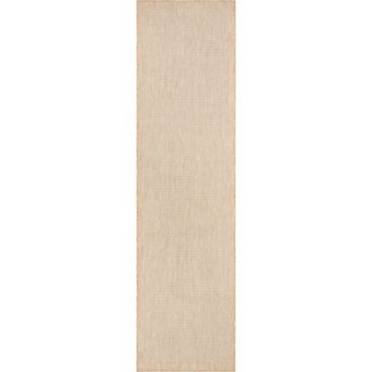 Well Woven Medusa Odin Blue Solid & Striped Indoor Outdoor Area Rug