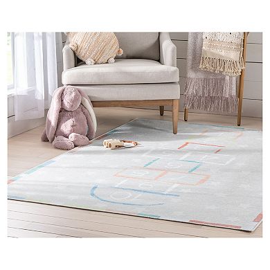 Well Woven Kids Hopscotch Rainbow Area Rug