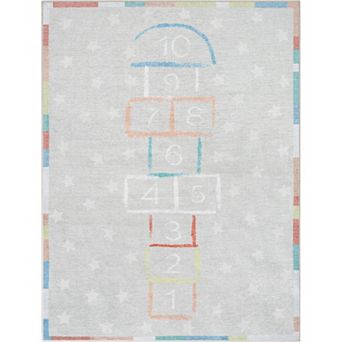 Well Woven Kids Hopscotch Rainbow Area Rug