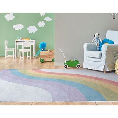 Well Woven Kids Rainbow Modern Area Rug