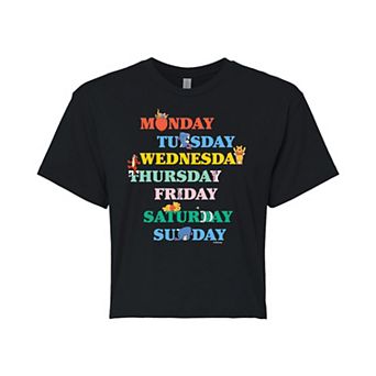 Disney's Winnie The Juniors' Days Cropped Graphic Tee