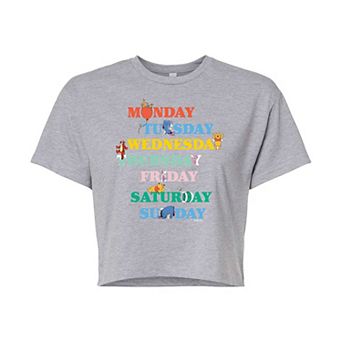 Disney's Winnie The Juniors' Days Cropped Graphic Tee