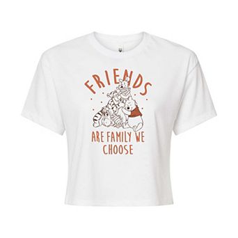 Disney's Winnie The Juniors' Group Cropped Graphic Tee