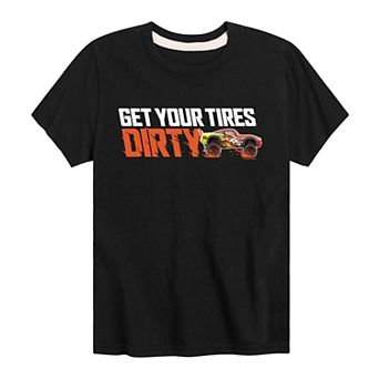 Disney / Pixar's Cars Lightening McQueen Boys 8-20 Get Your Tires Dirty Graphic Tee