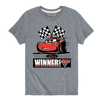 Disney / Pixar's Cars Lightning McQueen Boys 8-20 Winner Graphic Tee