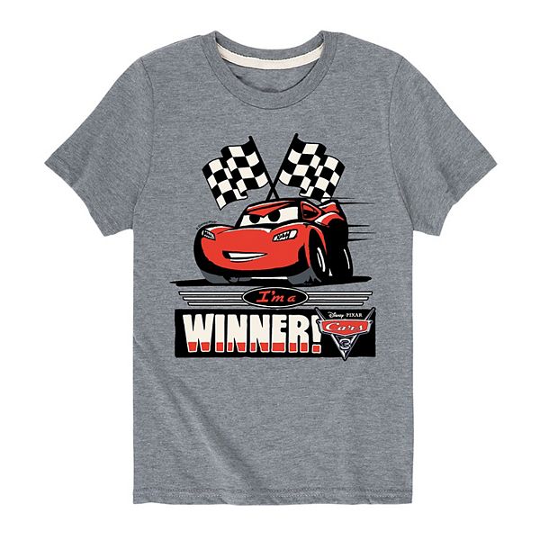 Disney / Pixar Cars Boys 8-20 Lightning McQueen Winner Graphic Tee