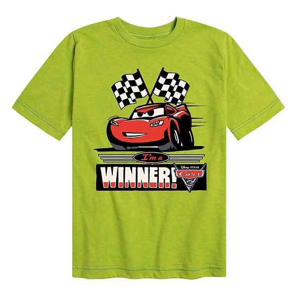 Disney / Pixar's Cars Lightning McQueen Boys 8-20 Winner Graphic Tee