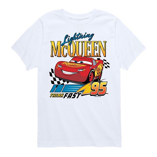 Disney / Pixar's Cars Lightning McQueen Boys 8-20 Fast Graphic Tee