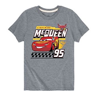 Disney / Pixar's Cars Lightning McQueen Boys 8-20 Decal Graphic Tee