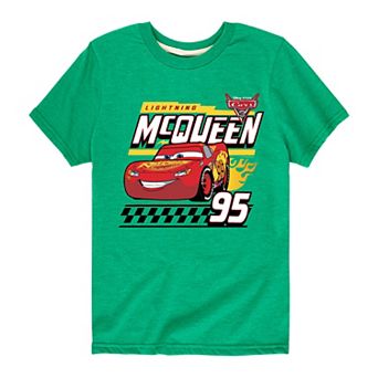 Disney / Pixar's Cars Lightning McQueen Boys 8-20 Decal Graphic Tee