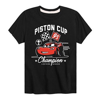 Disney / Pixar's Cars Lightening McQueen Boys 8-20 Piston Cup Champion Graphic Tee