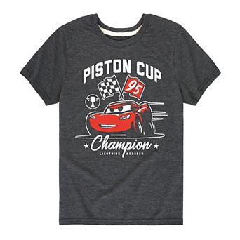 Disney / Pixar's Cars Lightening McQueen Boys 8-20 Piston Cup Champion Graphic Tee