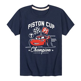 Disney / Pixar's Cars Lightening McQueen Boys 8-20 Piston Cup Champion Graphic Tee