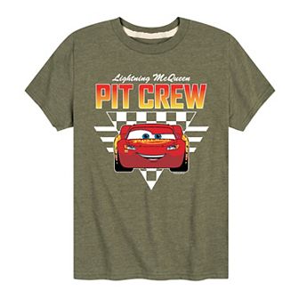 Disney / Pixar's Cars Lightning McQueen Boys 8-20 Crew Graphic Tee