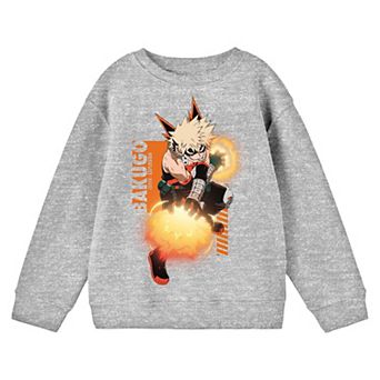 Boys 8-20 My Hero Academia Bakugo Long Sleeve Graphic Tee