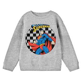 Boys 8-20 Superman Character with Logo Long Sleeve Graphic Tee