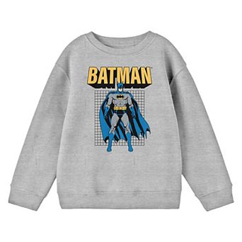 Boys 8-20 Batman Standing Comic Book Long Sleeve Graphic Sweatshirt