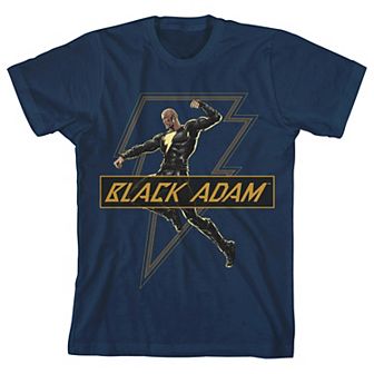Boys 8-20 Black Adam Superhero Bolt Graphic Tee