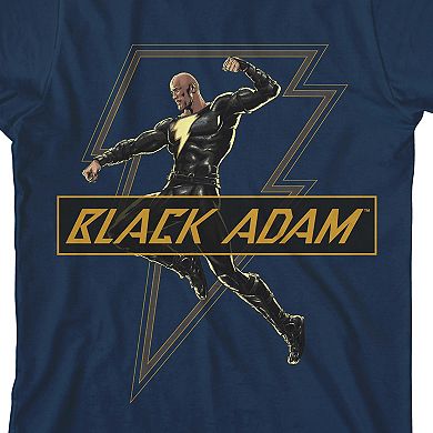 Boys 8-20 Black Adam Superhero Bolt Graphic Tee