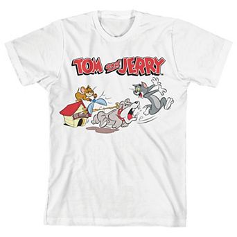 Boys 8-20 Tom & Jerry Spike Chasing Graphic Tee