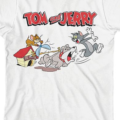 Boys 8-20 Tom & Jerry Spike Chasing Graphic Tee