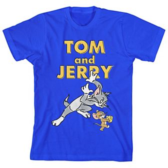 Boys 8-20 Tom & Jerry Brush Art Graphic Tee
