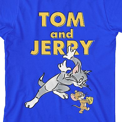 Boys 8-20 Tom & Jerry Brush Art Graphic Tee