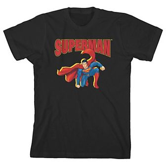 Boys 8-20 Superman Landing Graphic Tee
