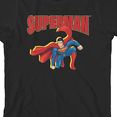 Boys 8-20 Superman Landing Graphic Tee