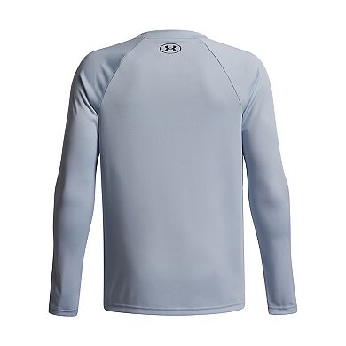 Boys 8-20 Under Armour Tech™ Logo Print Long Sleeve Graphic Tee in Regular & Husky