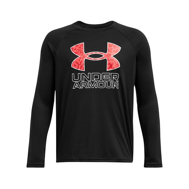 お歳暮 2024 Boys 8-20 Under Armour Tech™ Logo Print Long Sleeve Graphic トップス