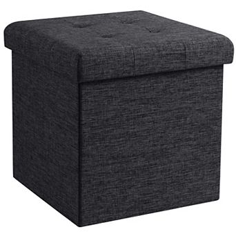 Ornavo Home Foldable Tufted Long Bench Storage Ottoman