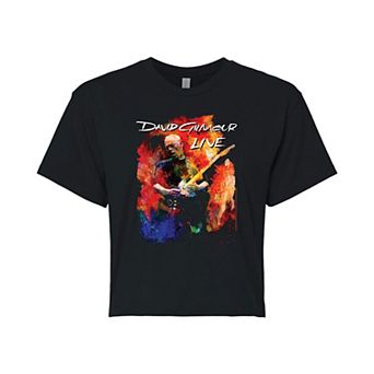 Juniors' David Gilmour Live Cropped Graphic Tee