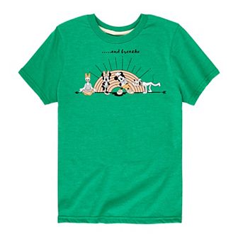 Disney's Mickey Mouse & Friends Boys 8-20 ...And Breathe Group Graphic Tee