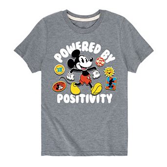 Disney's Mickey Mouse Boys 8-20 Powered By Positivity Graphic Tee