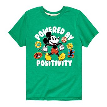 Disney's Mickey Mouse Boys 8-20 Powered By Positivity Graphic Tee