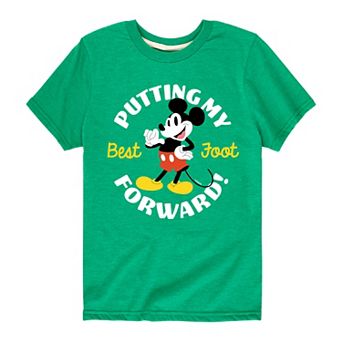 Disney's Mickey Mouse Boys 8-20 Best Foot Forward Graphic Tee