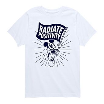 Disney's Mickey Mouse Boys 8-20 Radiate Positivity Graphic Tee