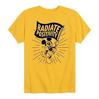 Disney's Mickey Mouse Boys 8-20 Radiate Positivity Graphic Tee