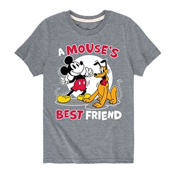 Disney's Mickey Mouse & Pluto Boys 8-20 Best Friend Graphic Tee