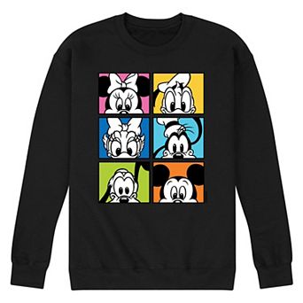 Disney's Mickey Friends Grid Men's Fleece Sweatshirt