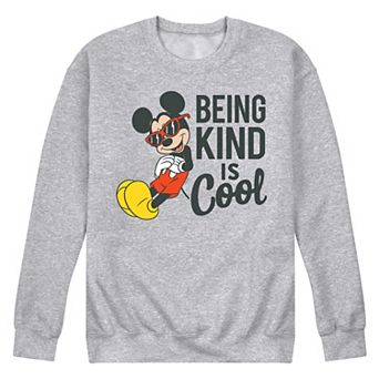 Disney's Mickey Mouse Men's Kind Is Cool Fleece Sweatshirt