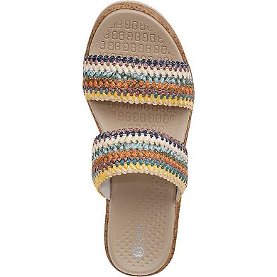 Bzees Resort Women's Wedge Slide Sandals