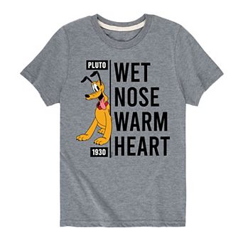 Disney's Pluto Boys 8-20 Wet Nose Warm Heart Graphic Tee